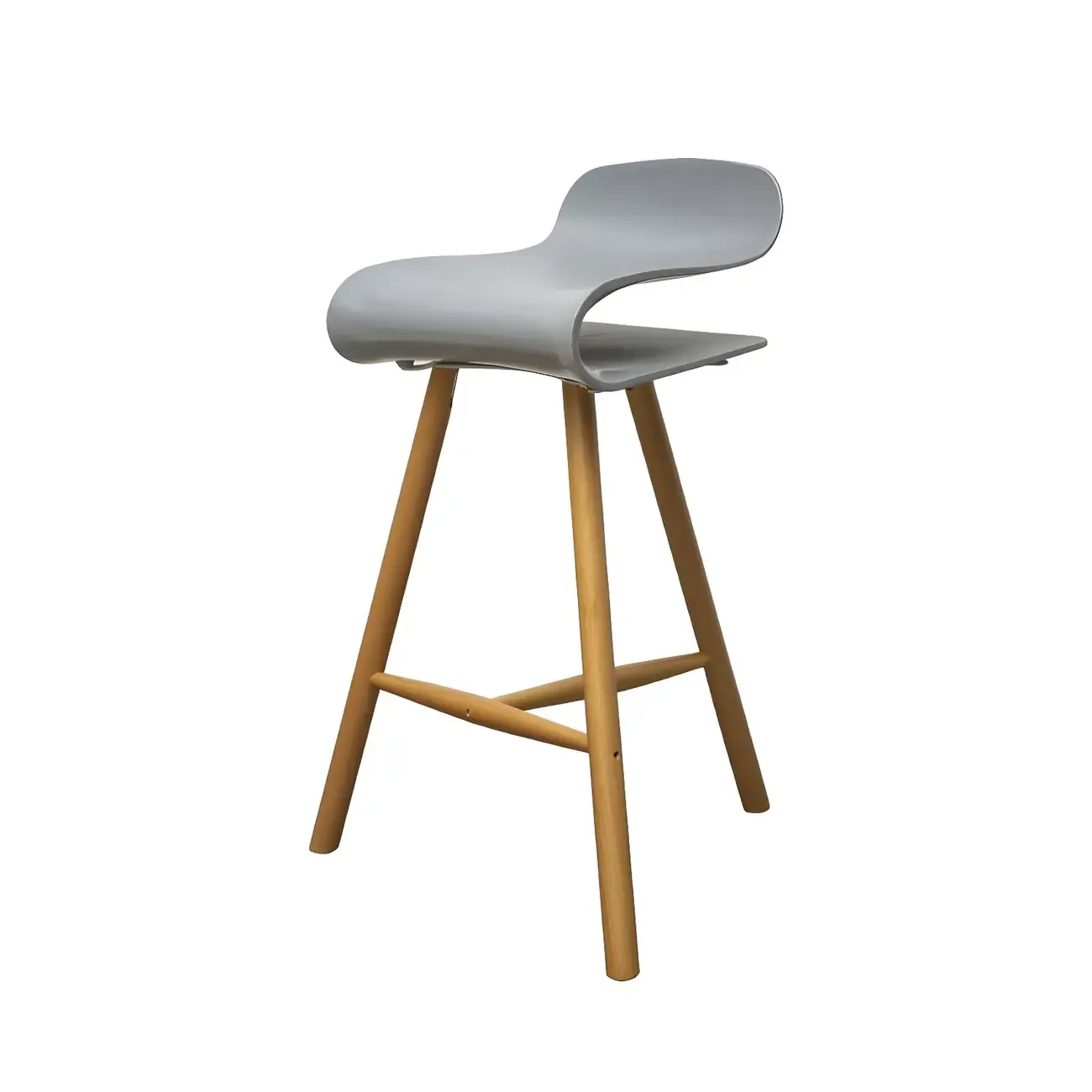 Acrylic Sleek Durable Backless Counter Height Bar Stool