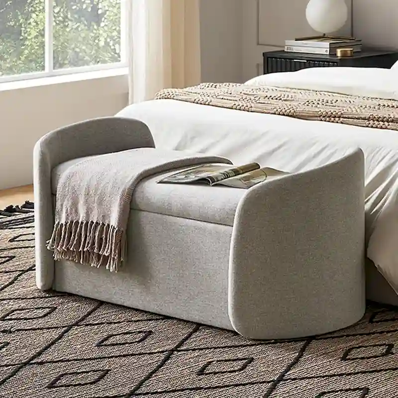 51 Ottoman Storage Bench, Entryway Bench with Storage