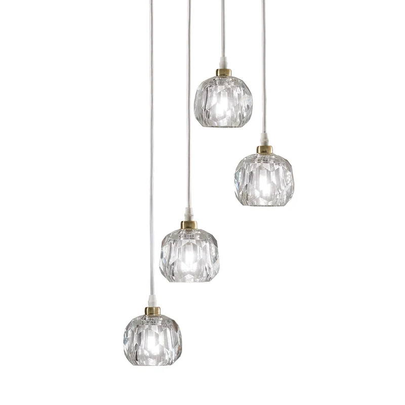 Galway Round Crystal LED Pendant / Chandelier by iNSPIRE Q Bold