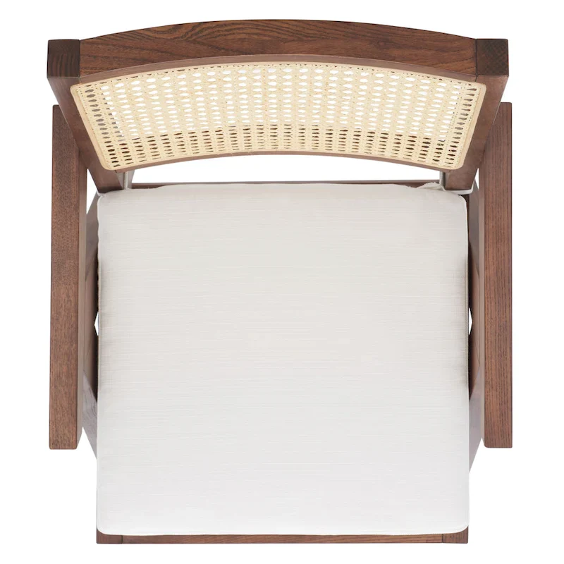 SAFAVIEH Couture Maiju Rattan Arm Chair - 21 In. W x 23 In. D x 34 In. H - 21Wx23Dx34H