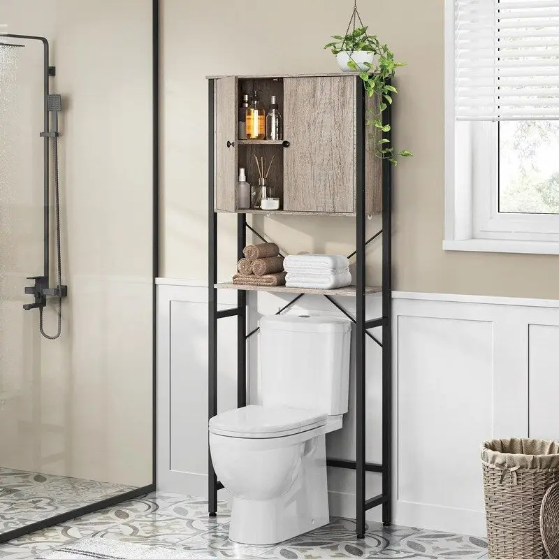 Over the Toilet Storage Cabinet - 10 D x 24.5 W x 66.5 H