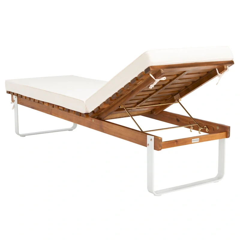 SAFAVIEH Outdoor Living Nuca Sunlounger - 23W x 74D x 17H