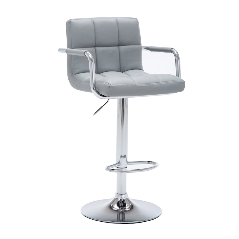 Upholstered Adjustable Retro Bar Stool