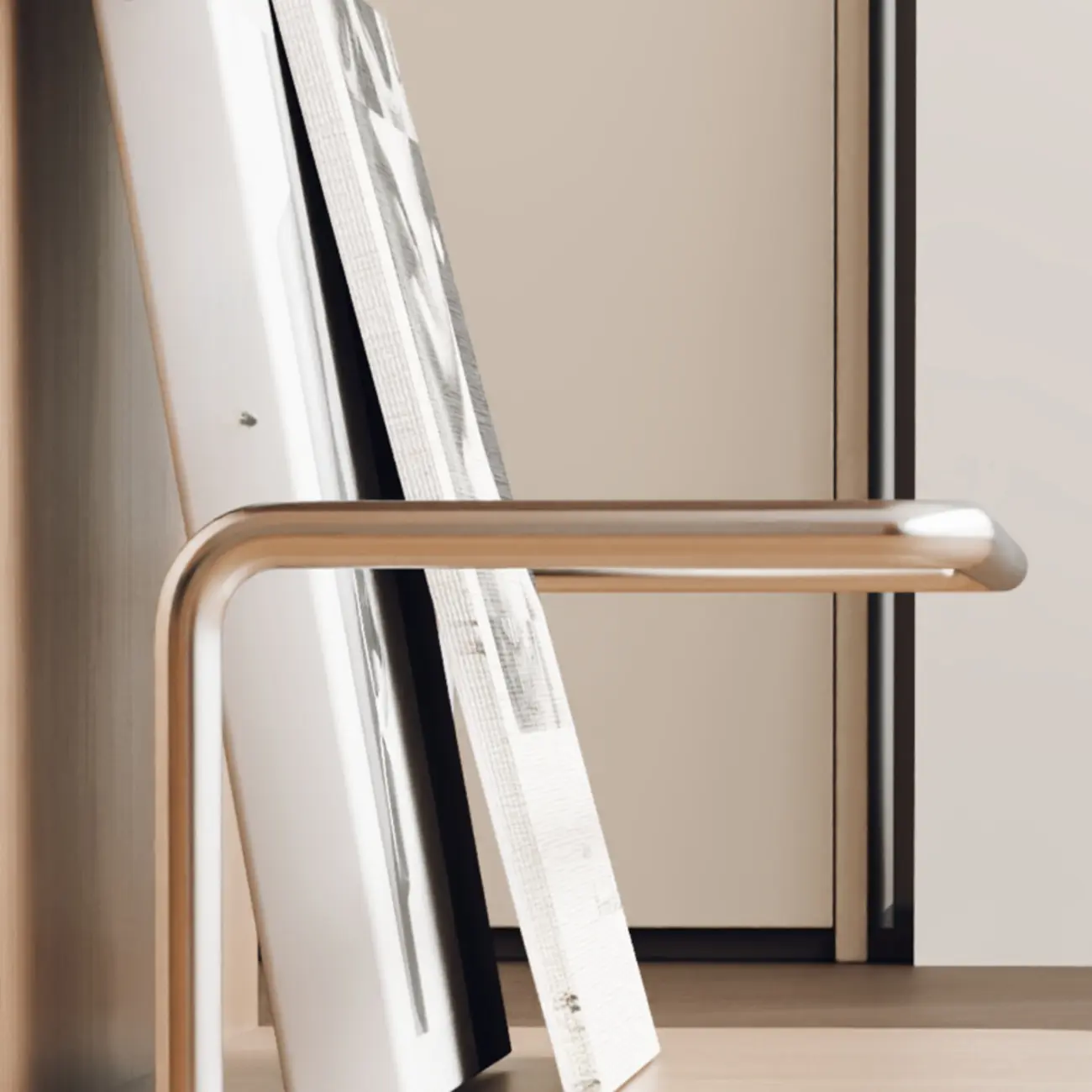 Elegant White Multi-function Wooden Wheel Side Table