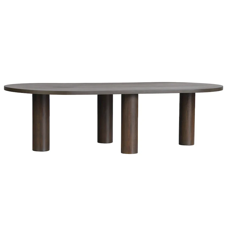 Oval Mango Wood Coffee Table