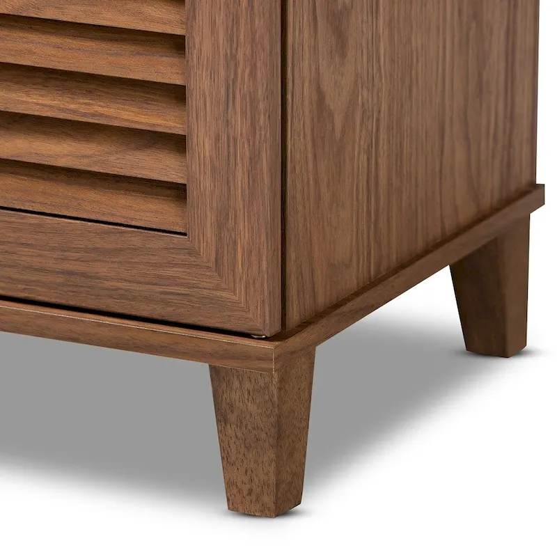 Wood 8-Shelf Shoe Storage Cabinet