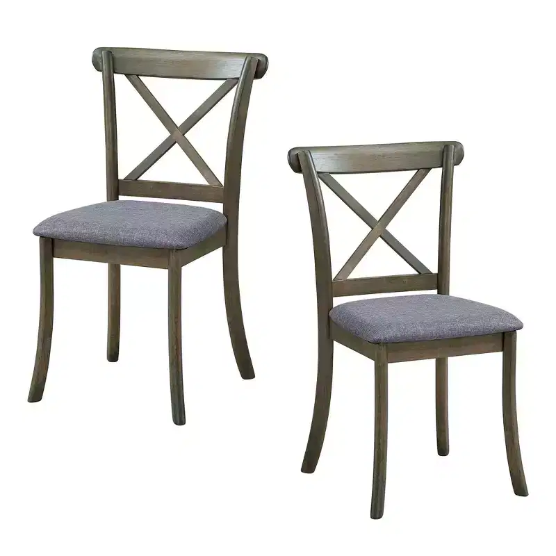 Vatros Wooden Dining Chairs Set of 2, Modern Upholstered Dining Room Chair