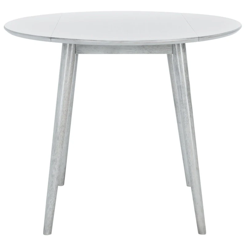 Folding Round Dining Table - Space-Saving Design (Black/Light Oak/Light Grey/Walnut)