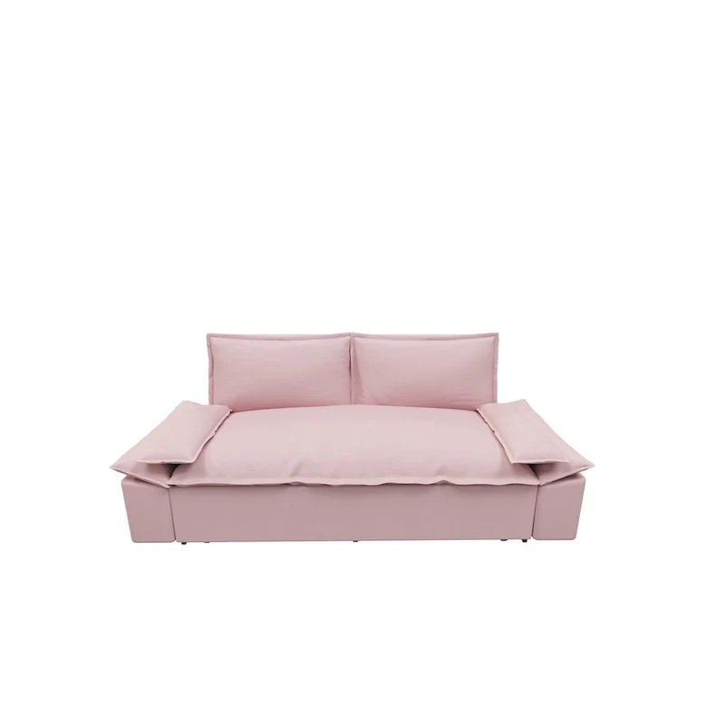 70.1   3-in-1 Convertible Queen Pull Out Sofa Bed with 2 Soft Pillows