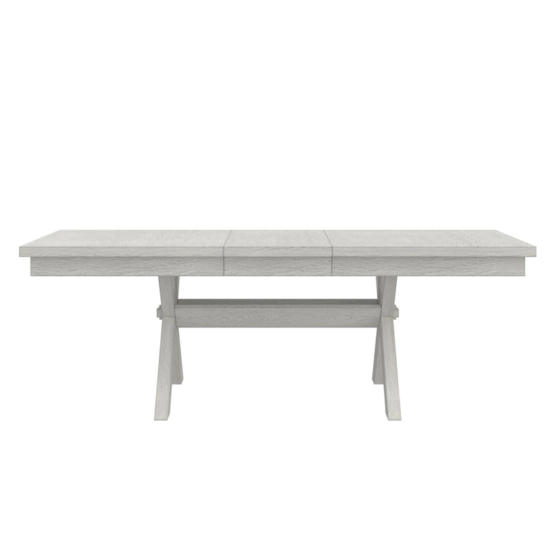 VECELO 90 Inch Modern Solid Wood Rectangular Extendable Dining Table