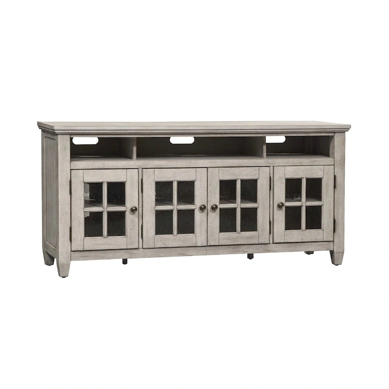 Heartland Antique White Tobacco Entertainment TV Stand
