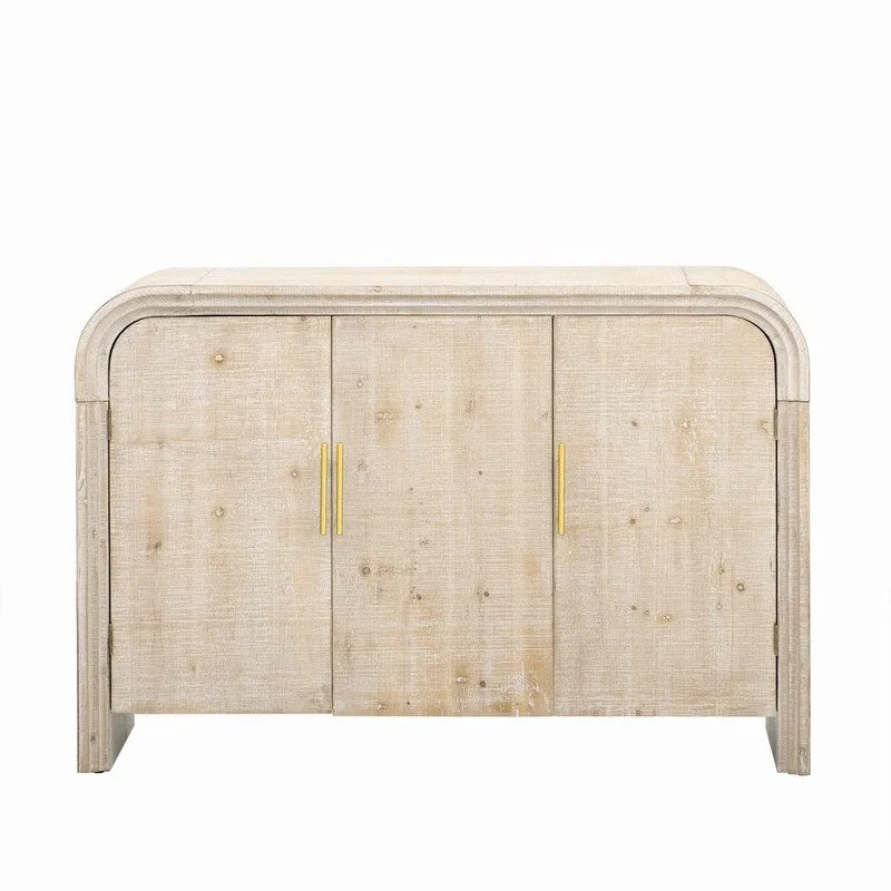 47.2 W Sideboard with Gold Handles and Adjustable Dividers - N/A