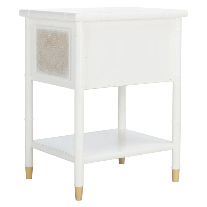SAFAVIEH Dessa 2-Drawer 1-Shelf Accent Table. - 21  W x 18  D x 27  H - 21Wx18Dx27H