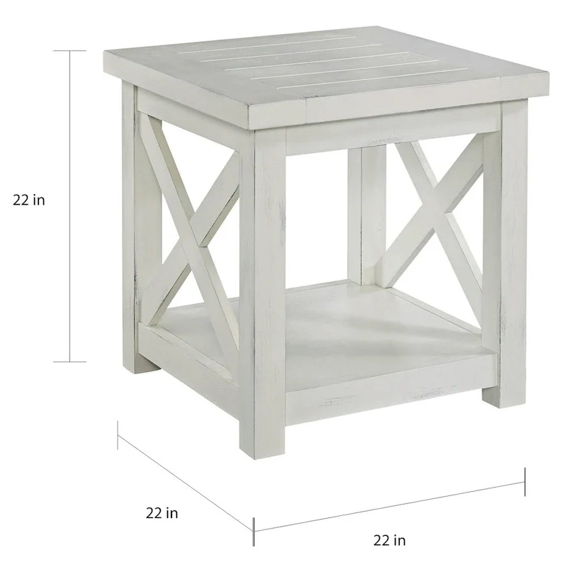 Seaside Lodge Off-White End Table