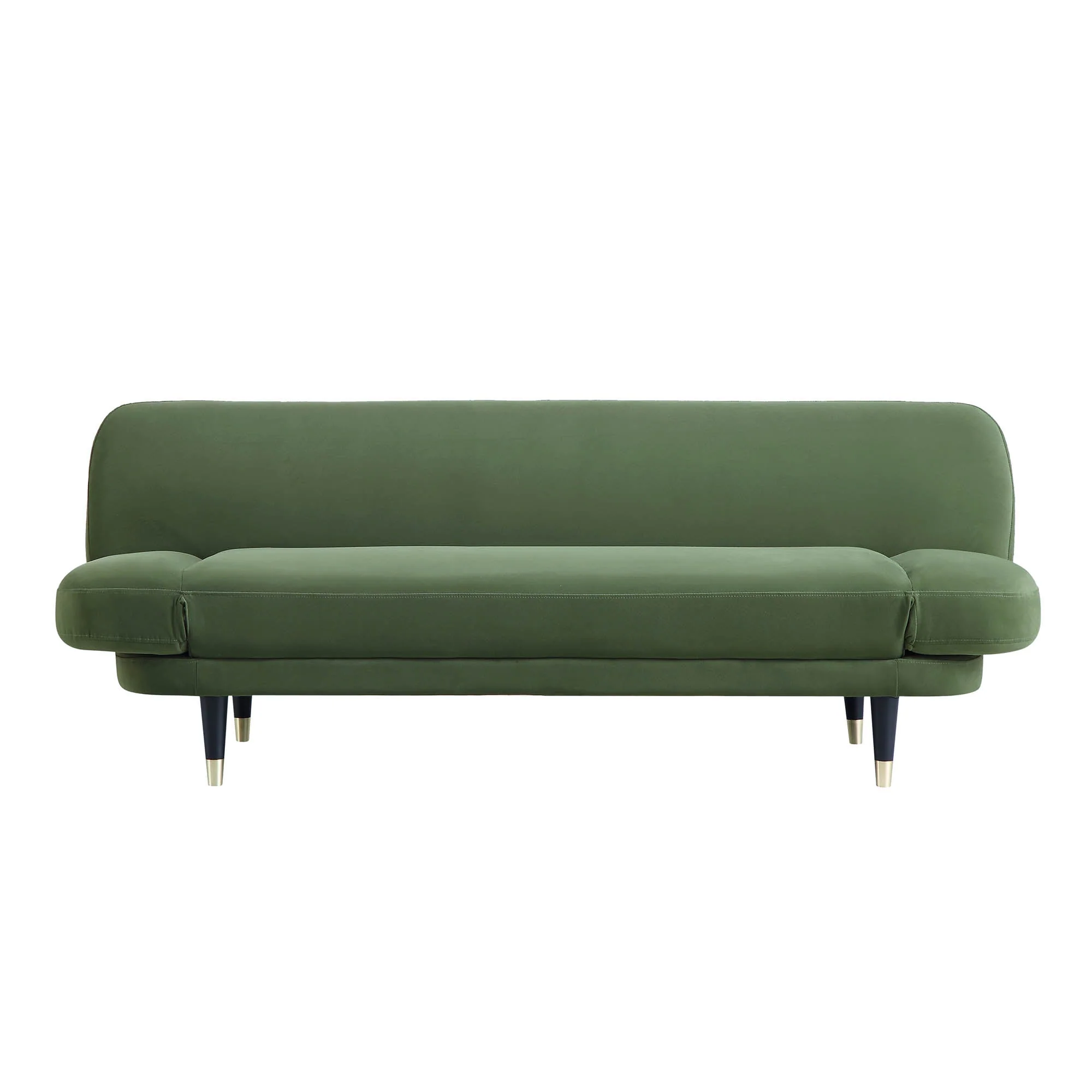 2-Seater Sofa Bed, Moss Green Velvet