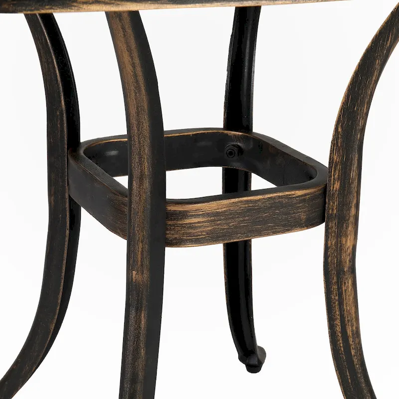 Square Garden Cast Aluminum Table