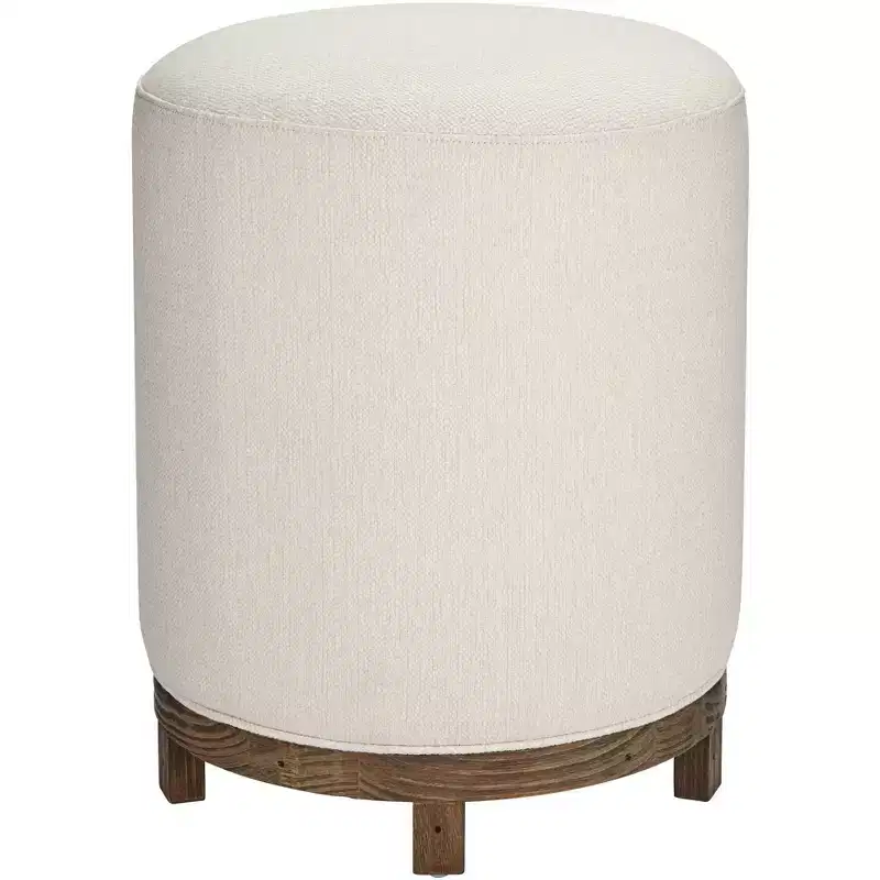 55 Downing Street Daniel Wood Swivel Bar Stool Brown 25 1/2 High Modern Zeus Pearl Cushion for Kitchen Counter Height Island Home