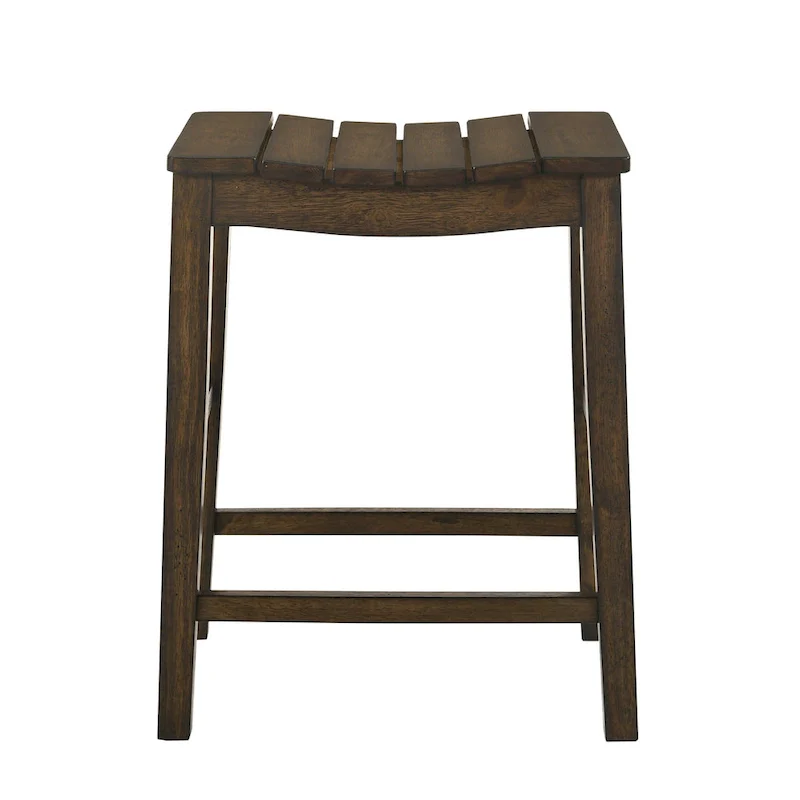 Farmhouse Wood 5-Piece Counter Height Dining Table and Stool Set