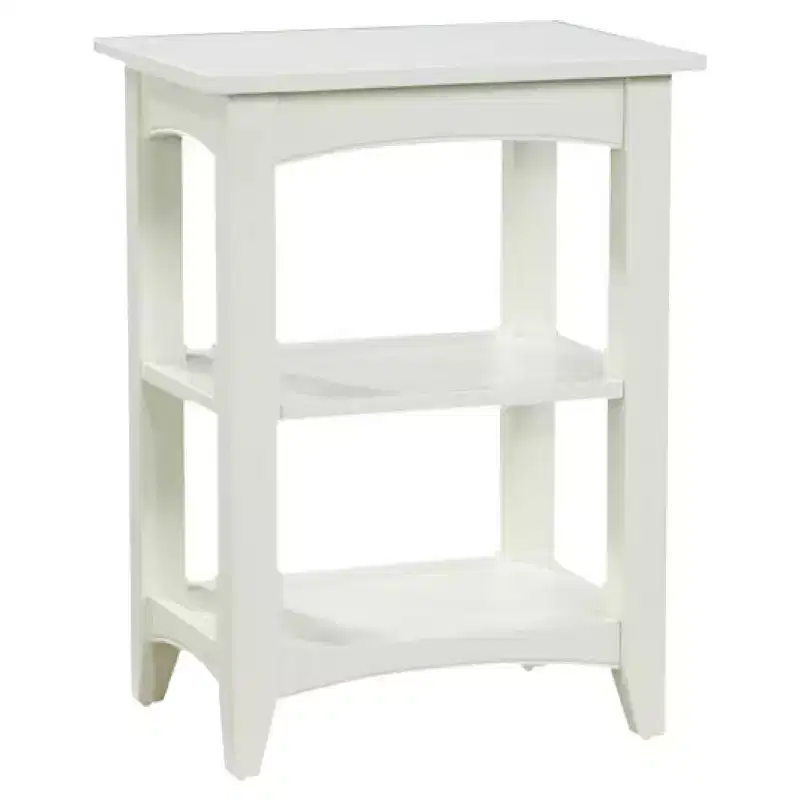 Shaker Cottage Wood 2 Shelf End Table - Alaterre Furniture
