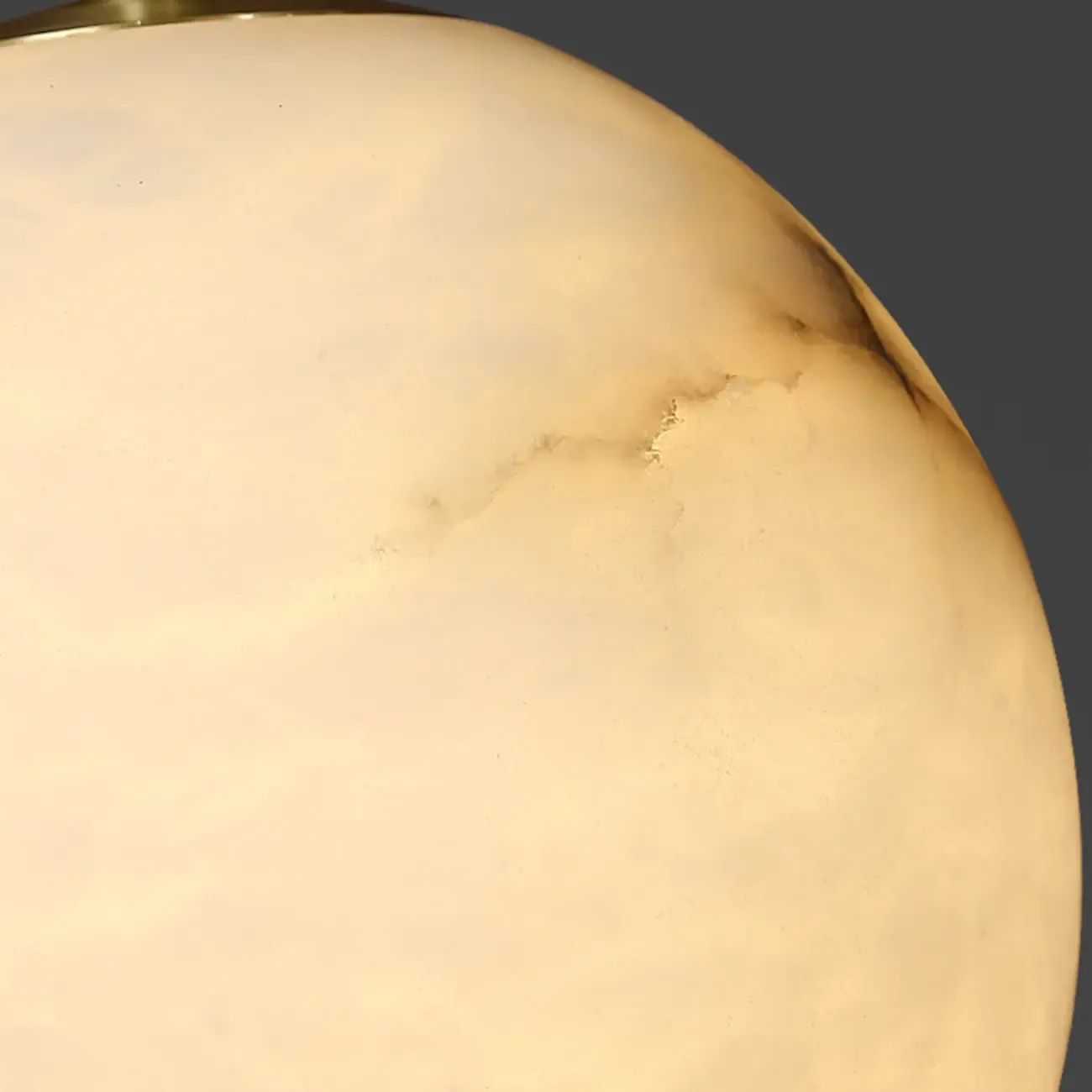 Modern Gold Globe Alabaster Kitchen Pendant Lighting