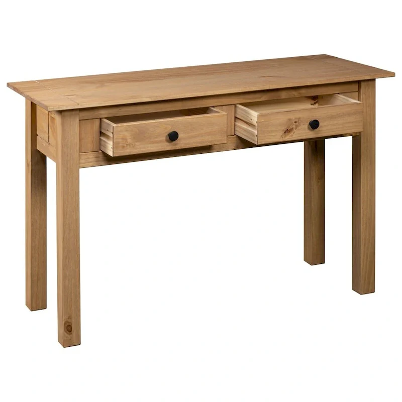 vidaXL Console Table Entryway Table Side Table Solid Pine Wood Panama Range - 43.3  x 15.7  x 28.3