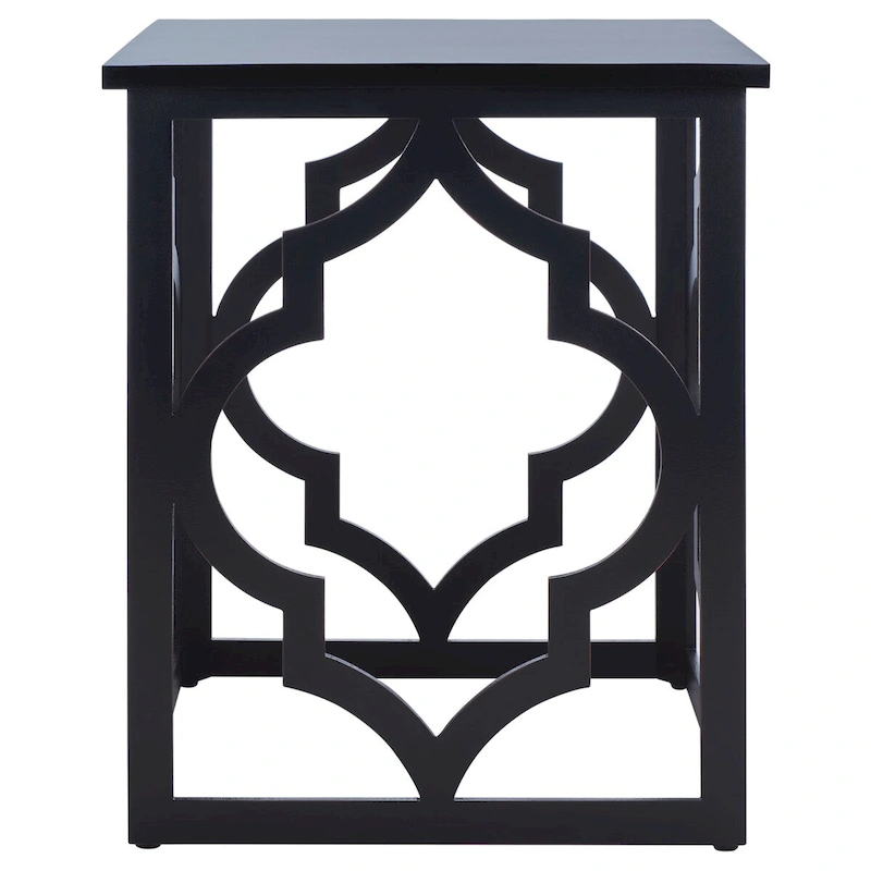 SAFAVIEH Grayce Trellis Silver Leaf End Table. - 19  W x 19  D x 23  H - 19Wx19Dx23H