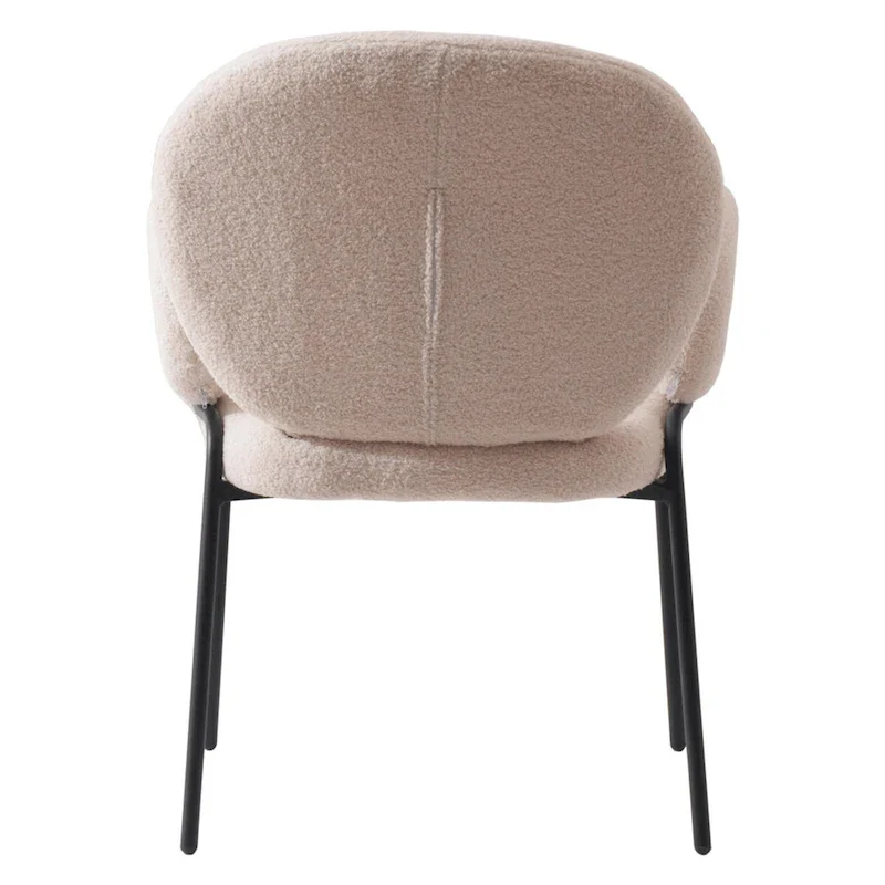 Soft-Cushioned Wrought Iron Dining Chair