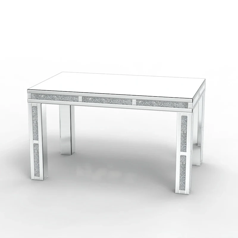 Rectangular Dining Table with Crushed Diamond