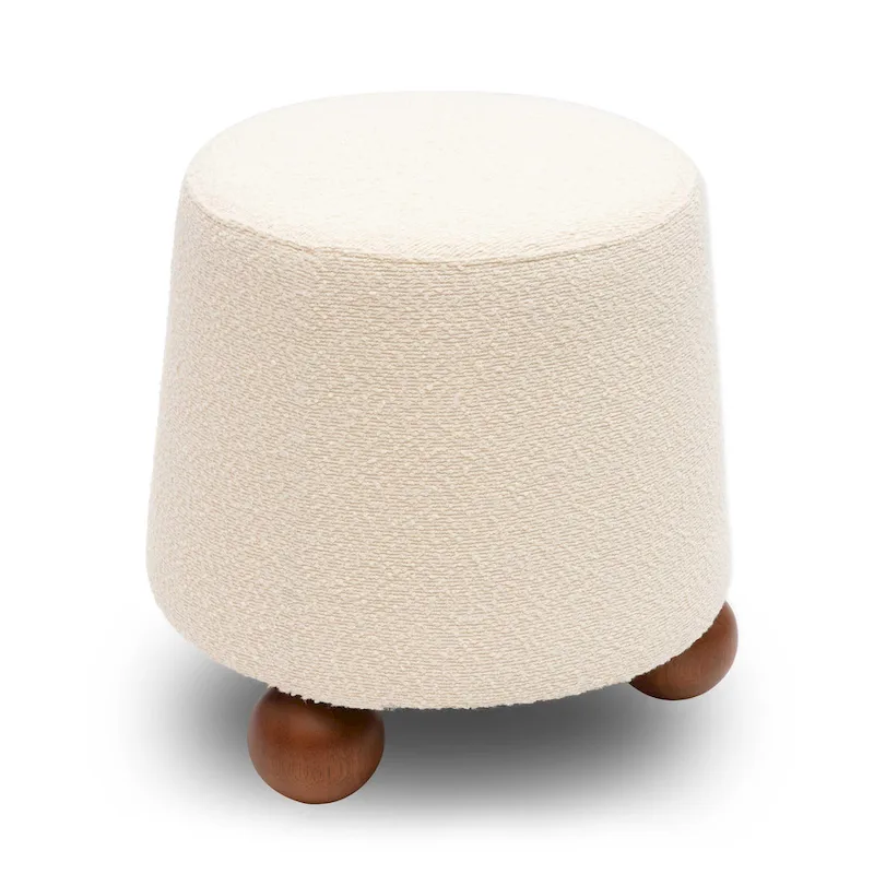Jaine Boucle Upholstered Stool