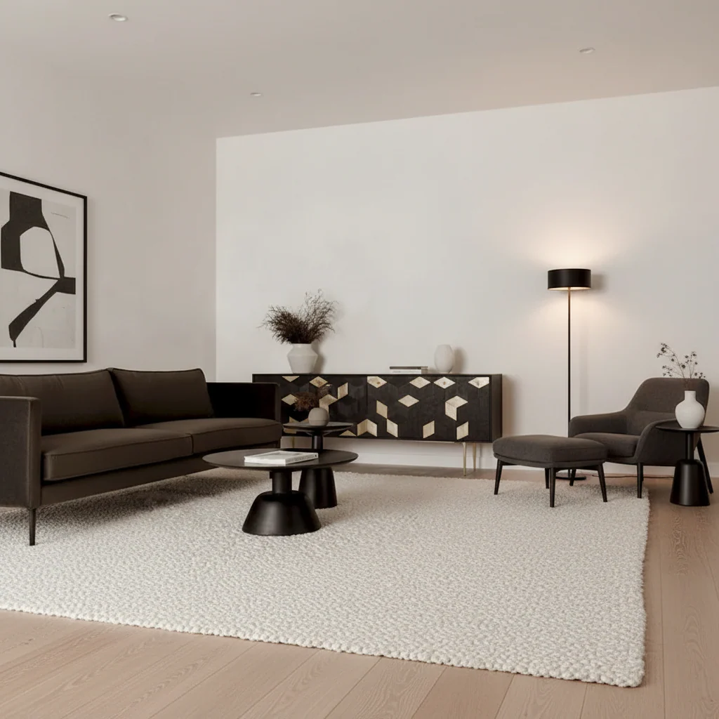 Modern Solid Mango Wood Pedestal Coffee Table - 30W x 30D x 14H