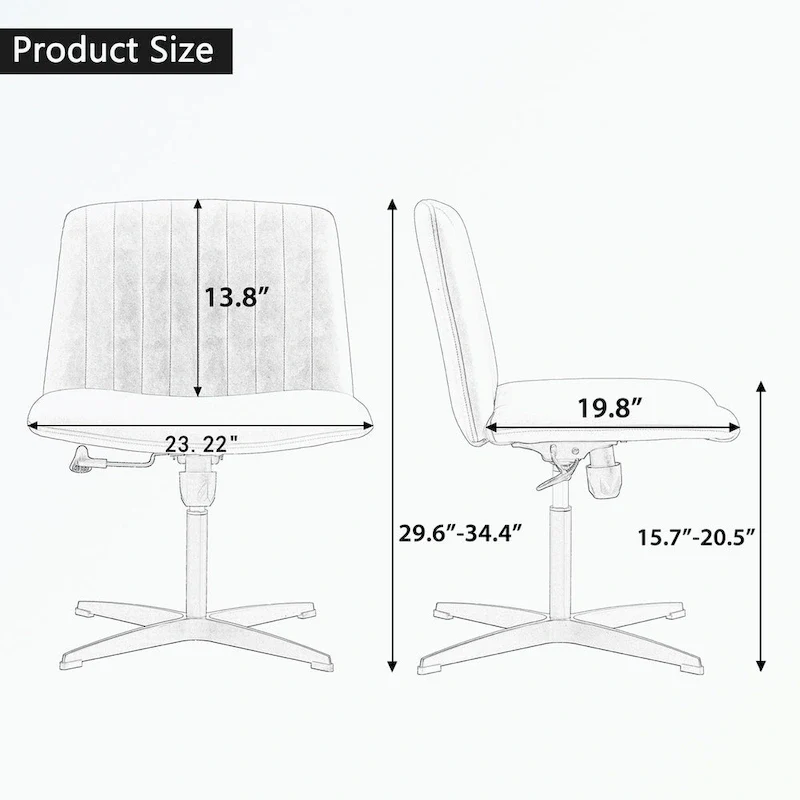 Adjustable Swivel Office Chair with Height Control
