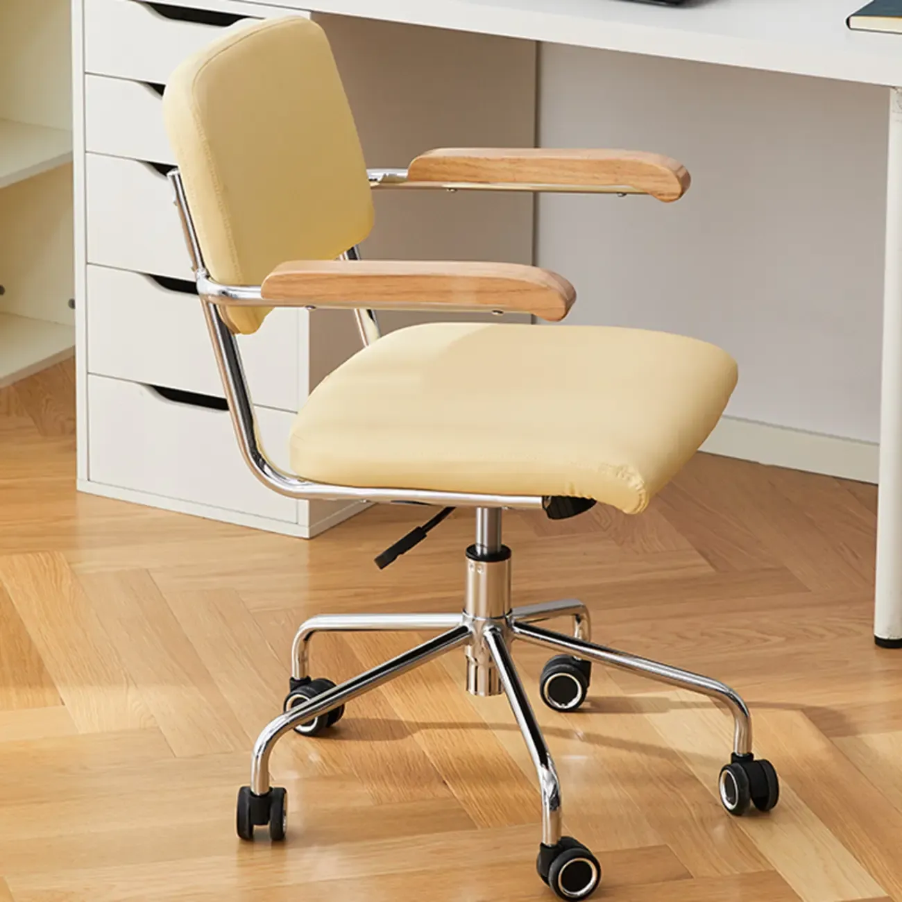 Modern Fabric Metal Frame Adjustable Office Chair