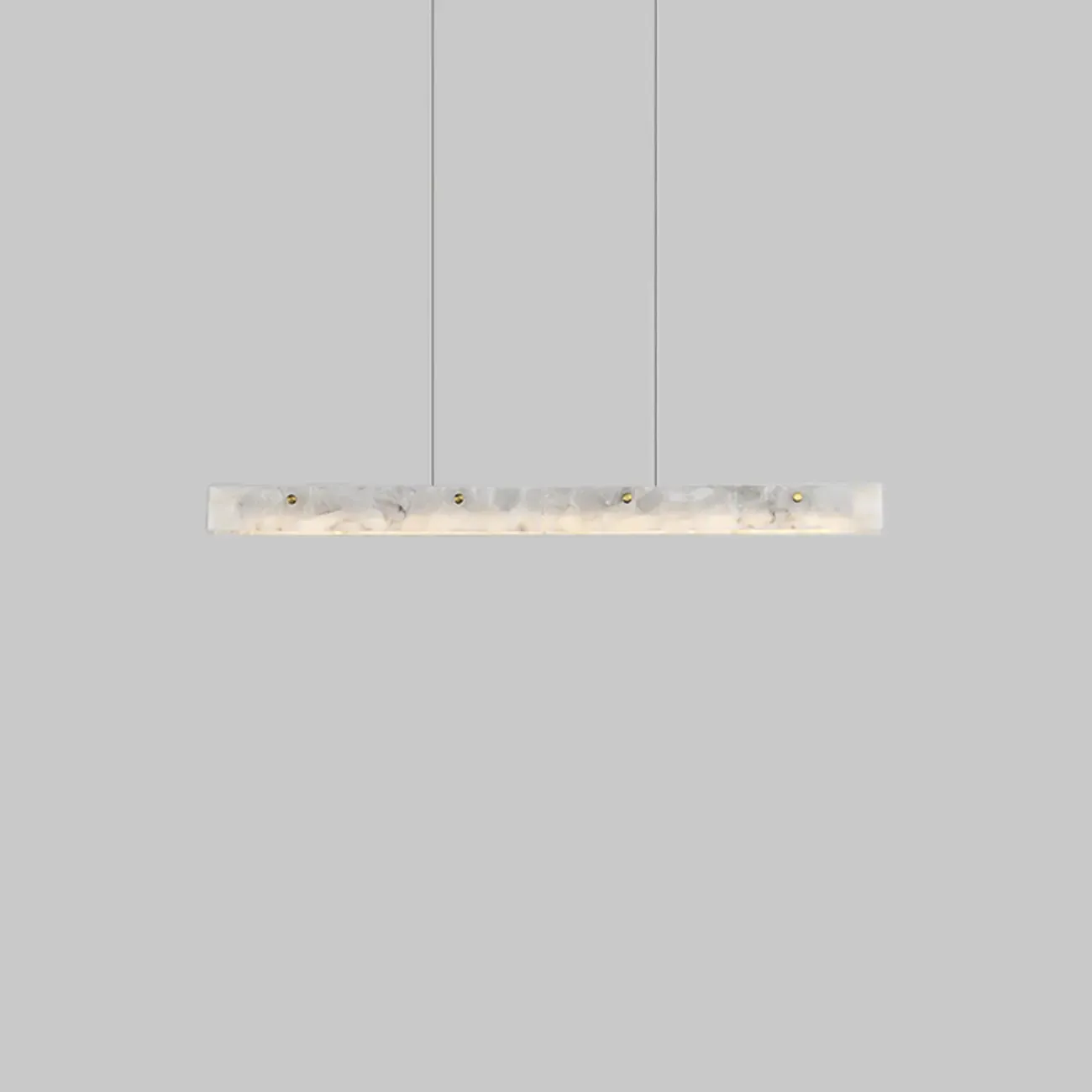 Adjustable Rectangle Marble Hanging Island Light