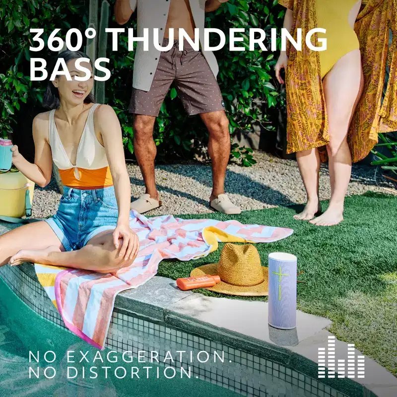 Ultimate Ears MEGABOOM 4 Portable Waterproof Bluetooth Speaker With Powerful 360-Degree Sound, 984-001964, Active Black