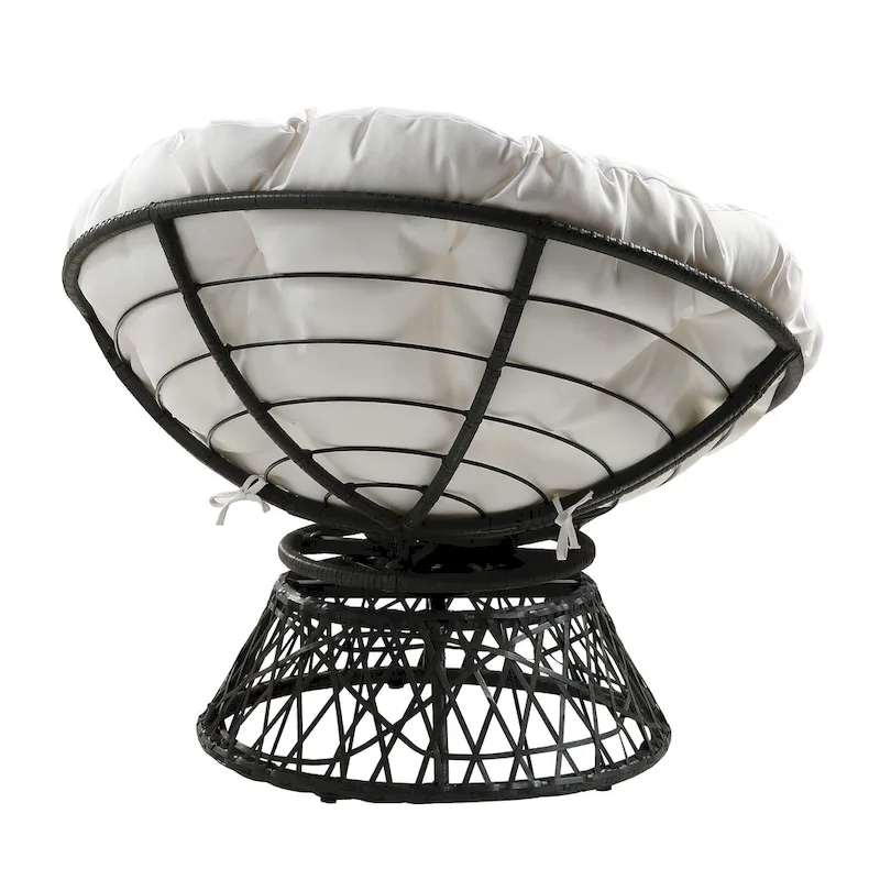 Orange / Purple / White / Green / Camo Wicker Swivel Papasan Chair – Single