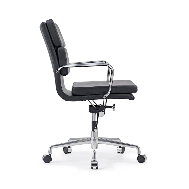 Office Chair PU Leather Adjustable ErgoChair with Thickened Cushion - N/A