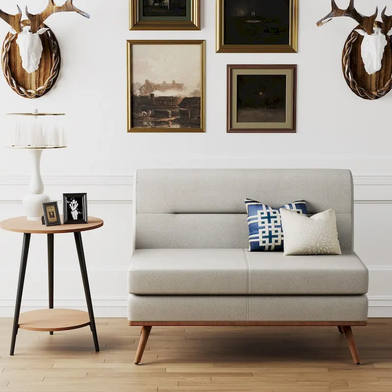 Loveseat Sofa, Small Couch Modern Comfy Couch for Bedroom and Living Room, Small Loveseat for Small Spaces, Easy Assembly