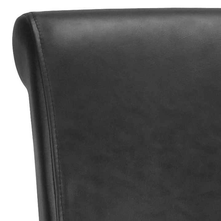 SAFAVIEH Jenelle Black Faux Leather 23-inch Counter Stool - 18.7 W x 23 D x 36.4 H - 19Wx23Dx36H