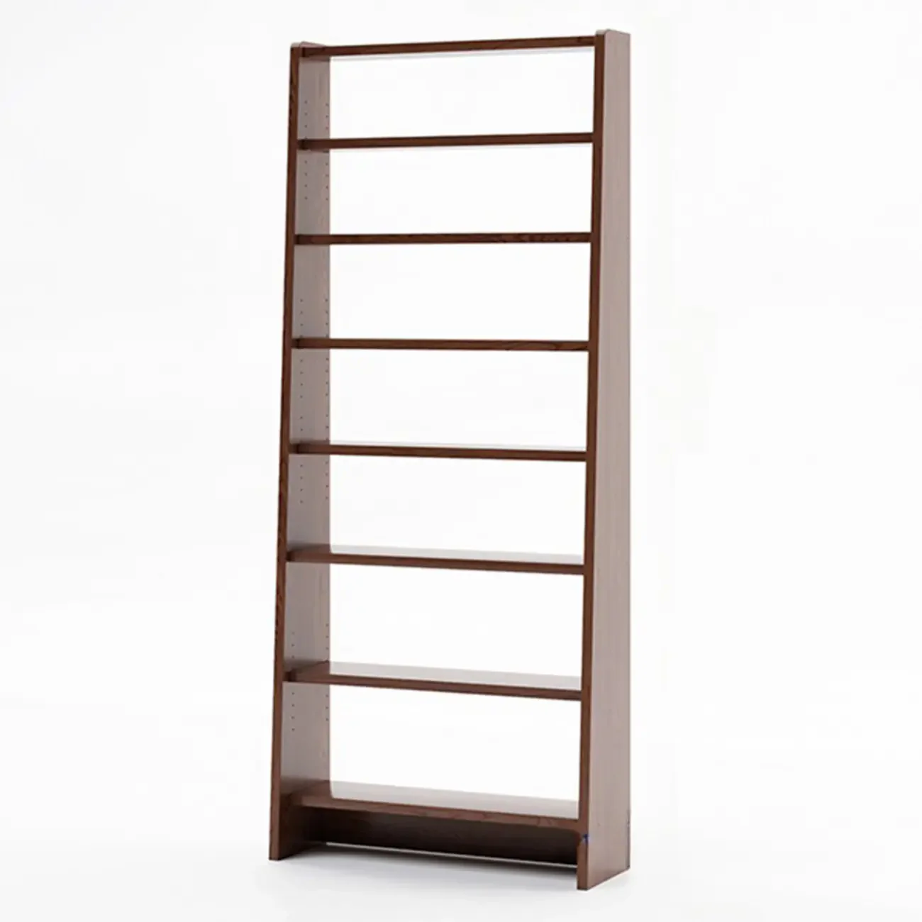 Tall Modern White Wooden Open Vertical Bookcase