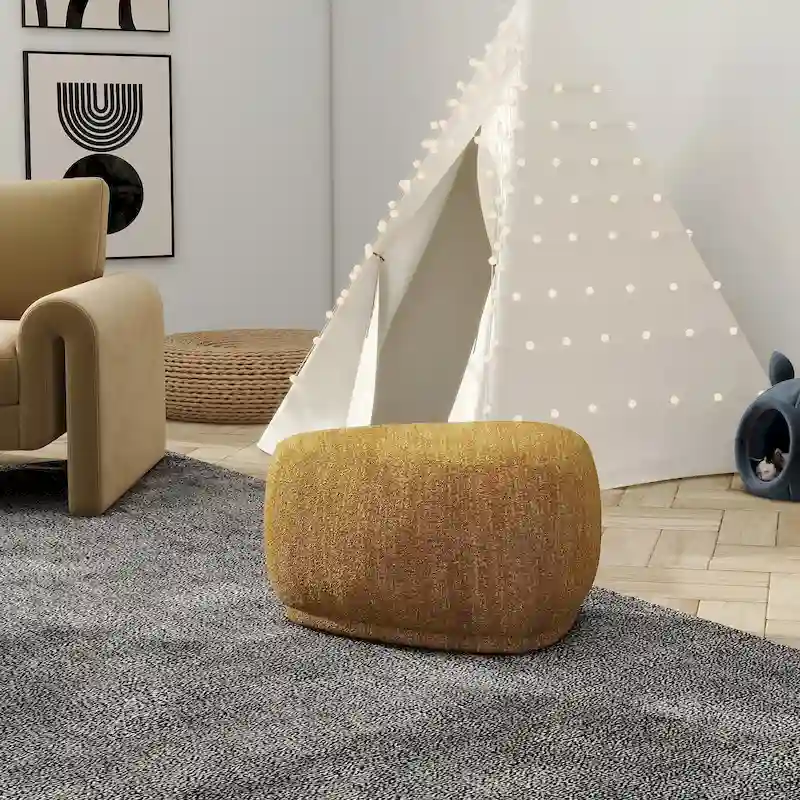 Pebble 26 Rounded Triangle Cocktail Ottoman