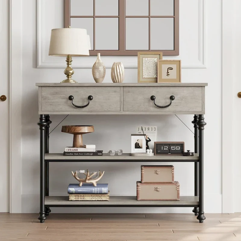 Console Table with Drawers