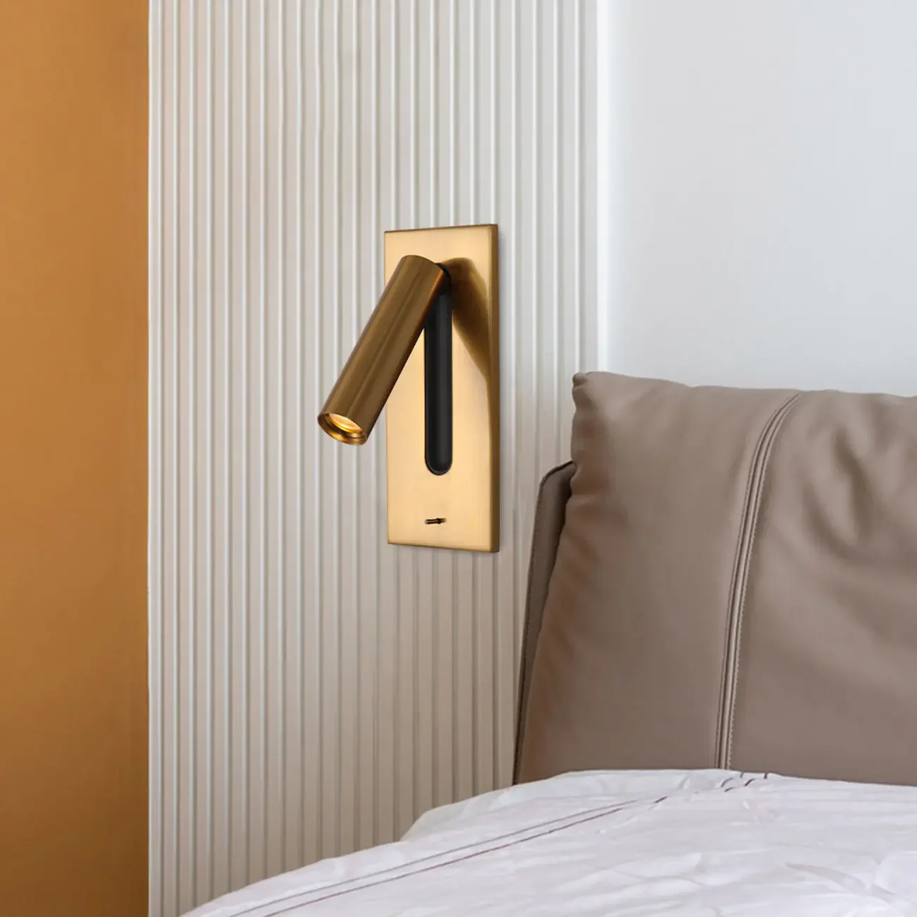 Modern Rotatable Metal Bedside LED Reading Wall Sconce