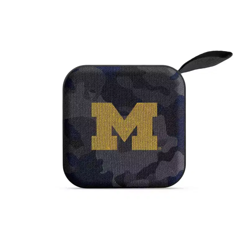 NCAA Michigan Wolverines Bluetooth Portable Speaker with FM Radio: USB & MicroSD Compatible