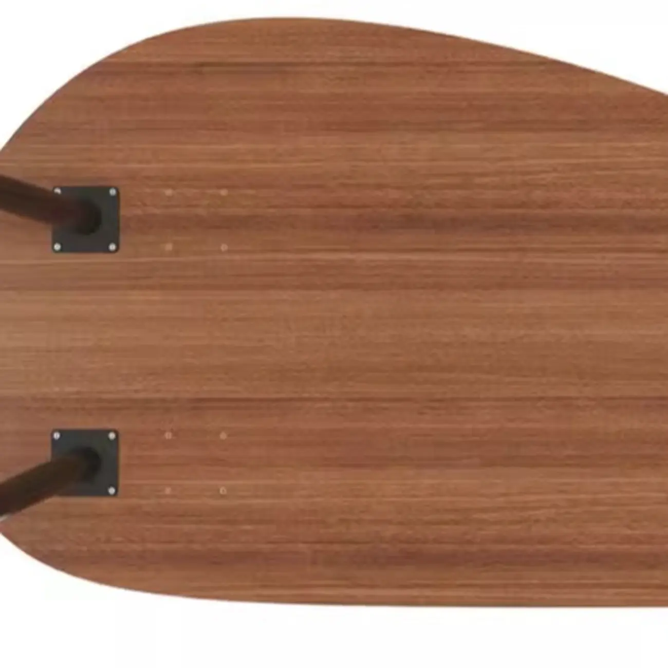 Modern Walnut Metal Base Wood Coffee Table with Tray Top