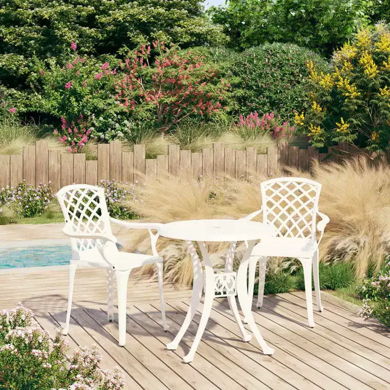 vidaXL Bistro Set Cast Aluminum