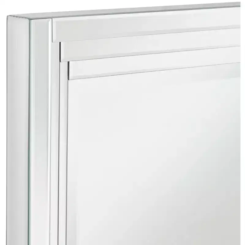 Uttermost Vedi Stepped Glass 24 3/4 x 36 3/4 Wall Mirrors Set of 2