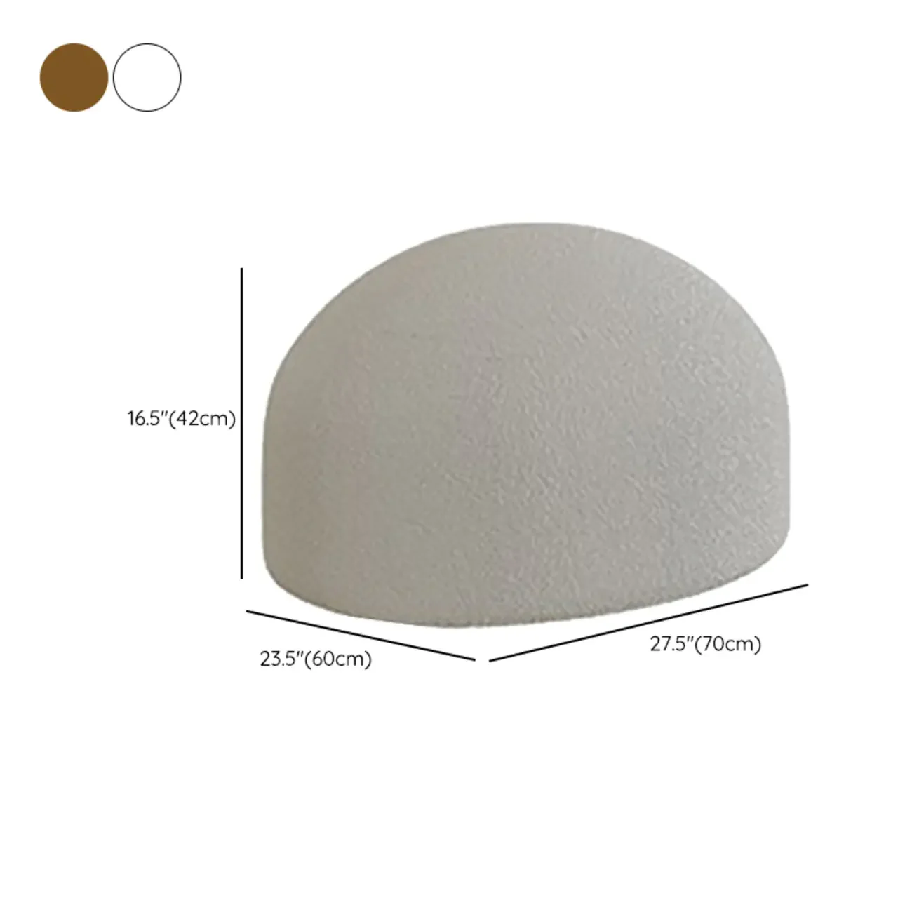 Upholstered Rocking Chair in Whale Shaped with Ottoman