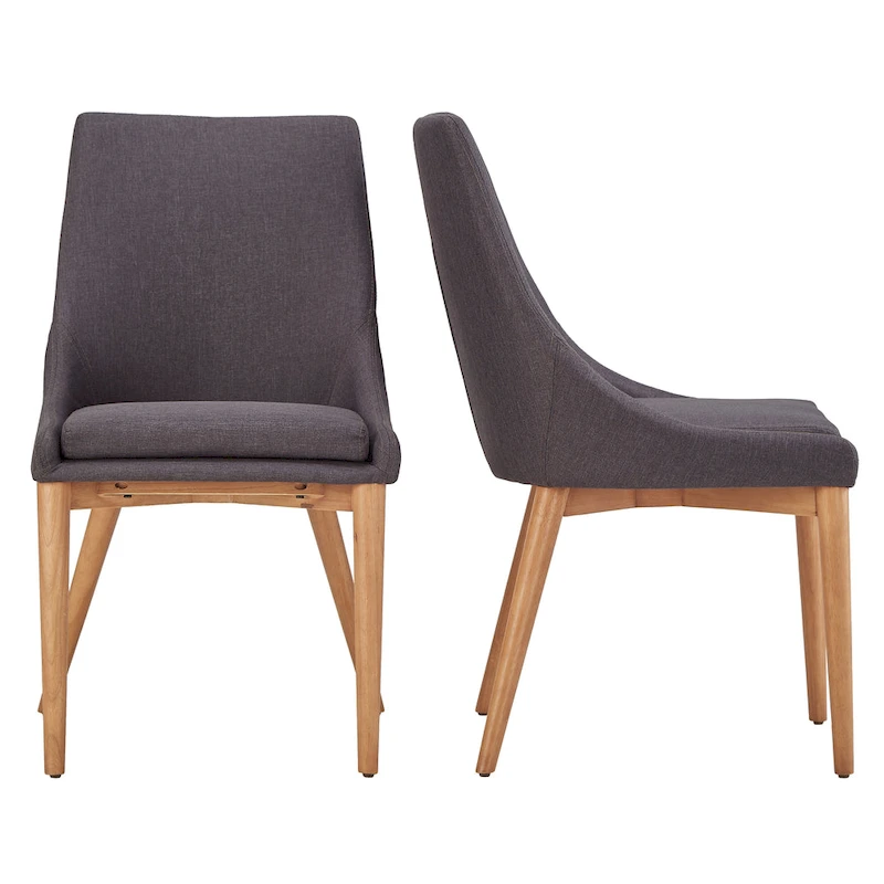 Sasha Oak Barrel Back Dining Chair (Set of 2) by iNSPIRE Q Modern - Set of 2