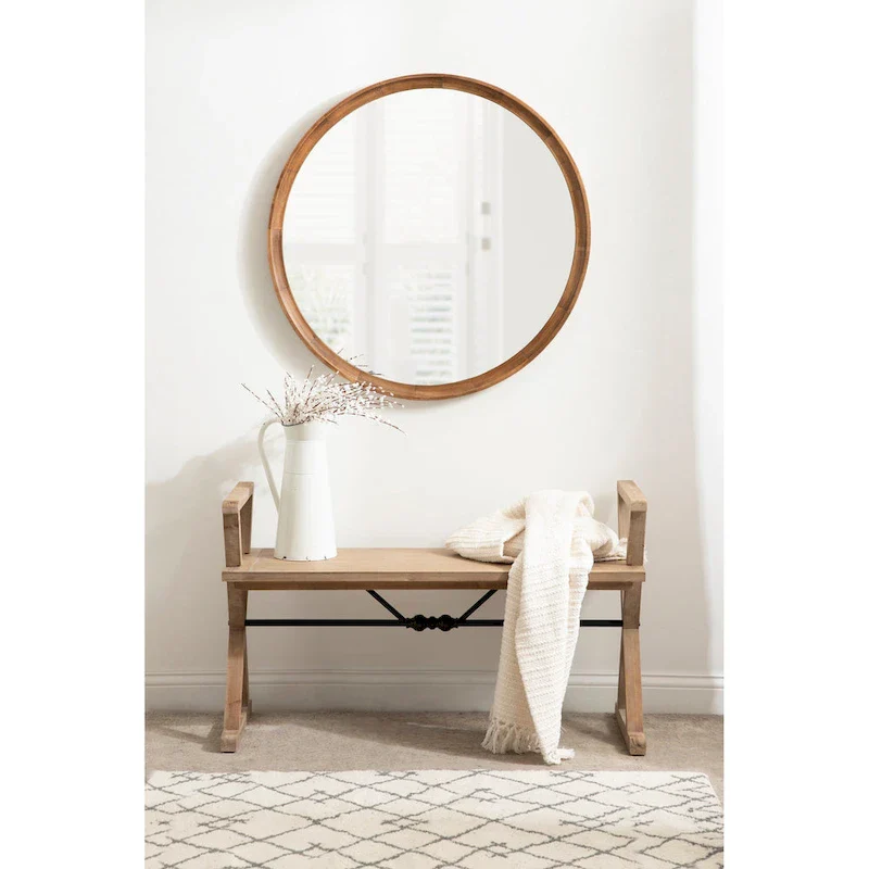 Kate and Laurel Travere Wood Bench