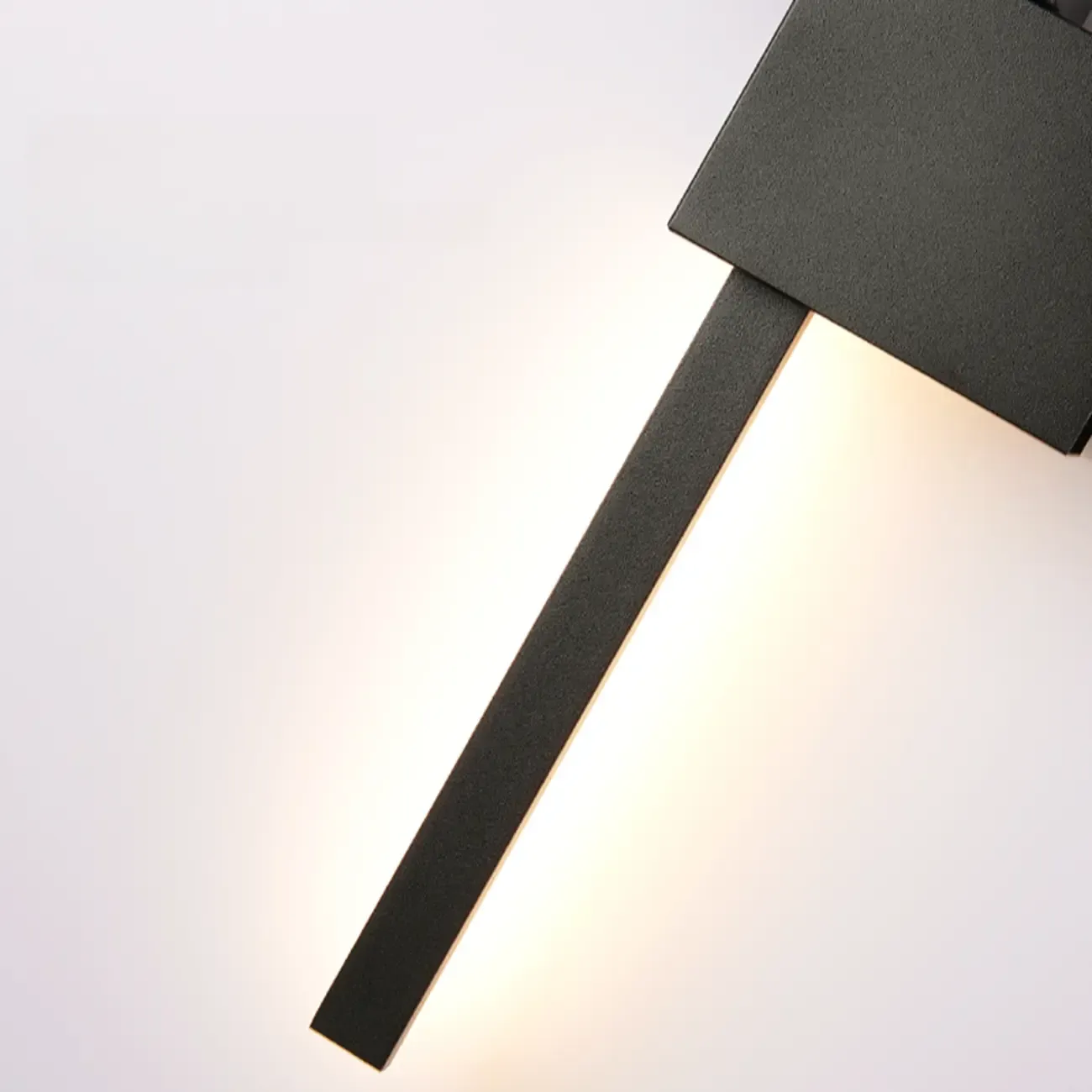 Large Stylish Black Geometric LED 4-Light Wall Sconce